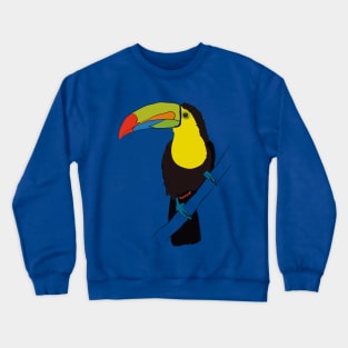 TUCAN CUTE BIRD PARADICE COLORFUL FEATHERS Crewneck Sweatshirt